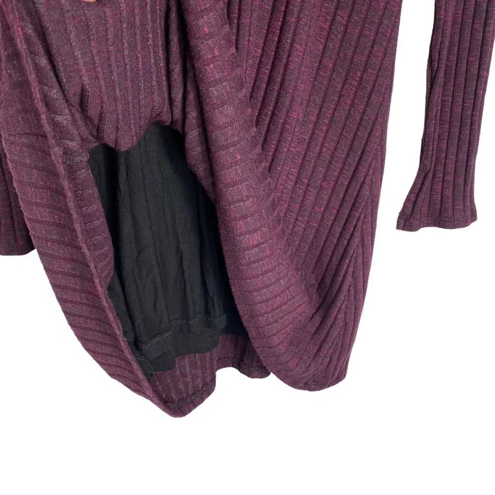 Michael Stars Ribbed Mini Dress Size M Jasper Boy Cut Out Mock Neck Office - Picture 12 of 12